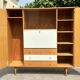 Secretary, bookcase, cupboard, wardrobe, 60s, vintage