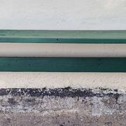 Vintage green shelf