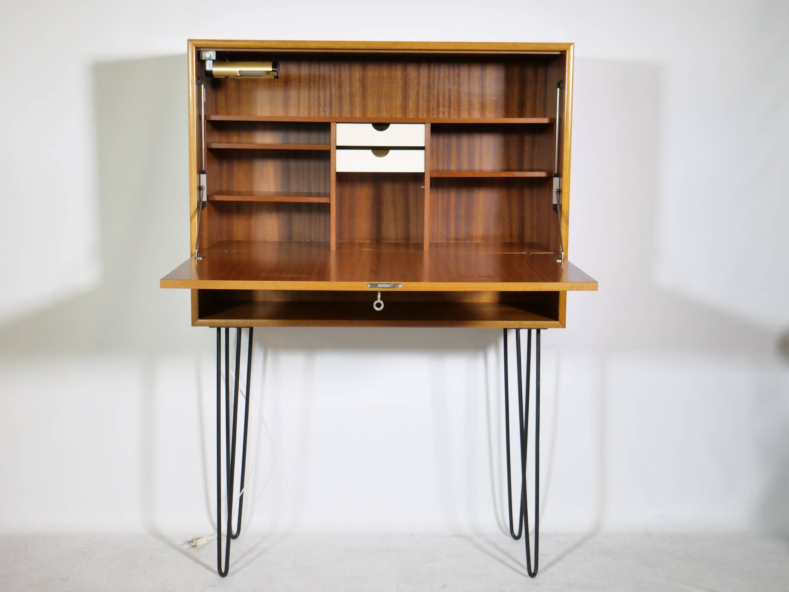 Teak secretary highboard from WK Möbel, 1960s