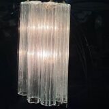 Murano glass tube tronchi sconces, 1980s, set of 2