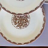 4 vintage dessert plates from Sarreguemines, Argonne model 210718