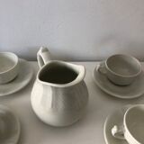 Coffee, cups, Bernardaud Limoges porcelain service.