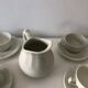 Coffee, cups, Bernardaud Limoges porcelain service.