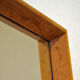 Vintage oak wall mirror by Nyge Verken Nyköping - Sweden 1960s