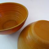 Brown arcopal bowls