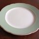 Villeroy & Boch Mettlach celadon and gold round dish, vintage 1960s