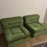 Paire de chauffeuse années 70