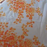 Vintage round tablecloth and napkins