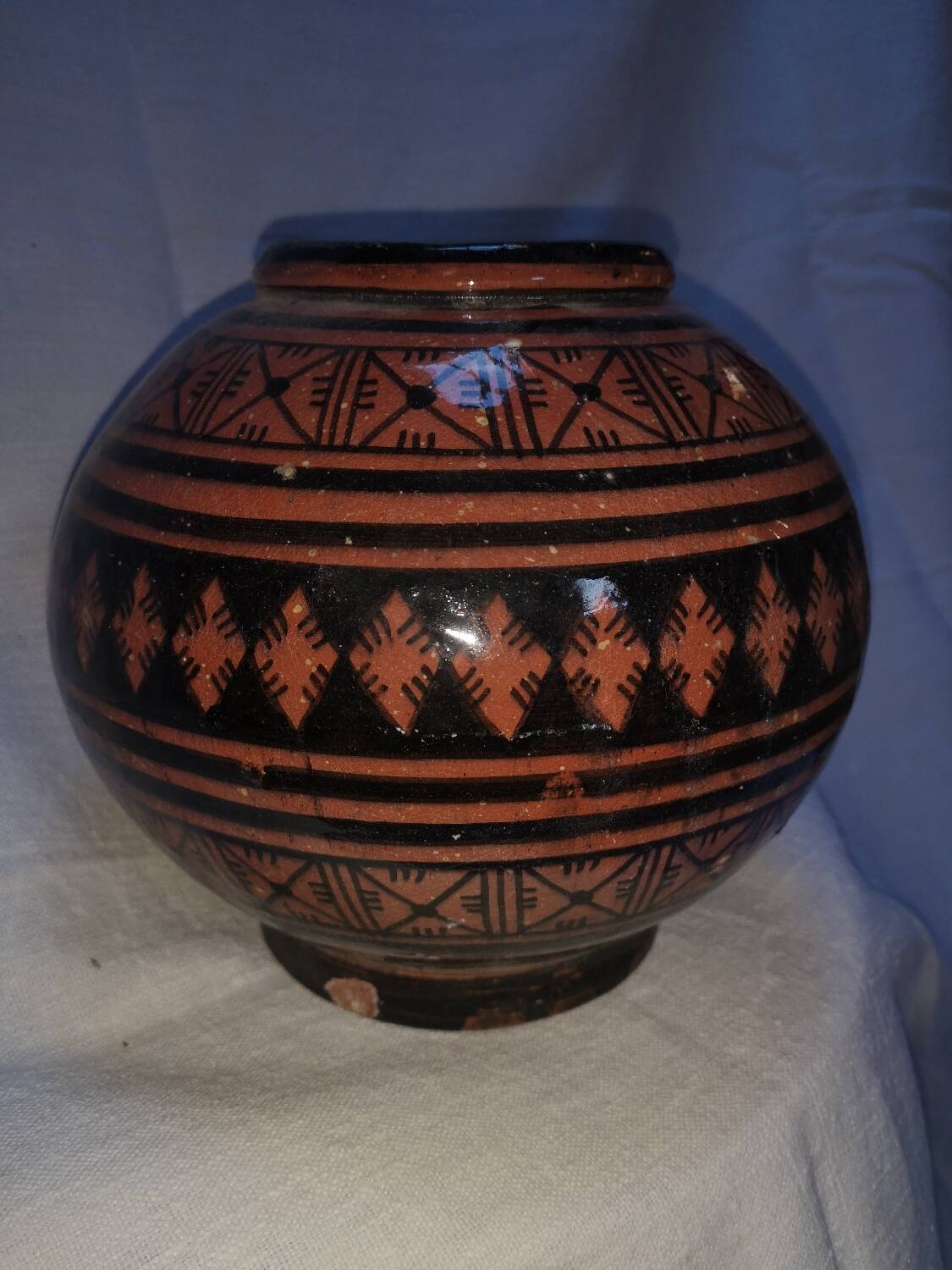 Safi ball vase Morocco 20th centuries