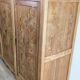 Large solid pitch pine sideboard, 206 x H150 cm, unique piece