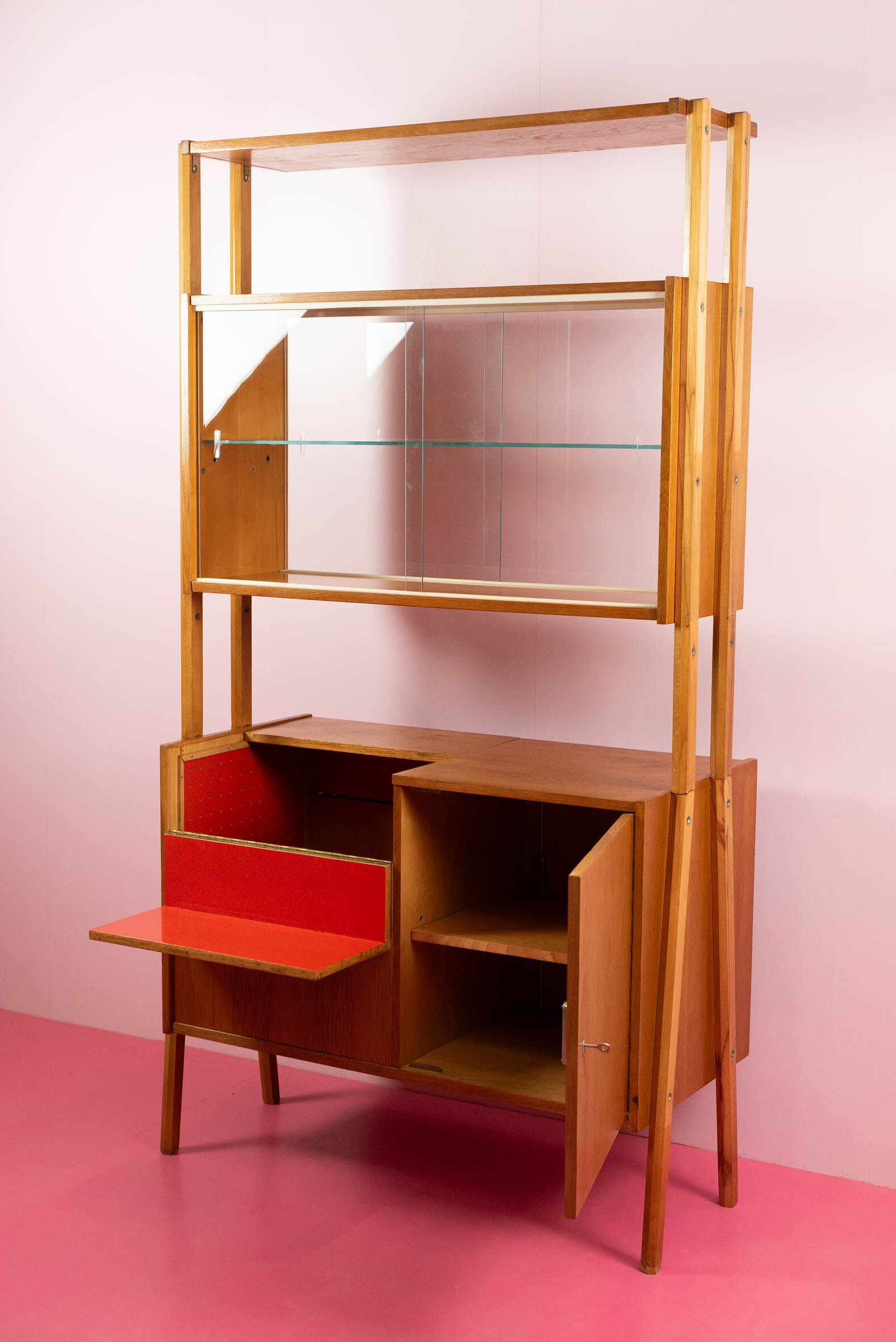 Vintage Mid Century room divider door 'Jirak' voor 'Tatra'