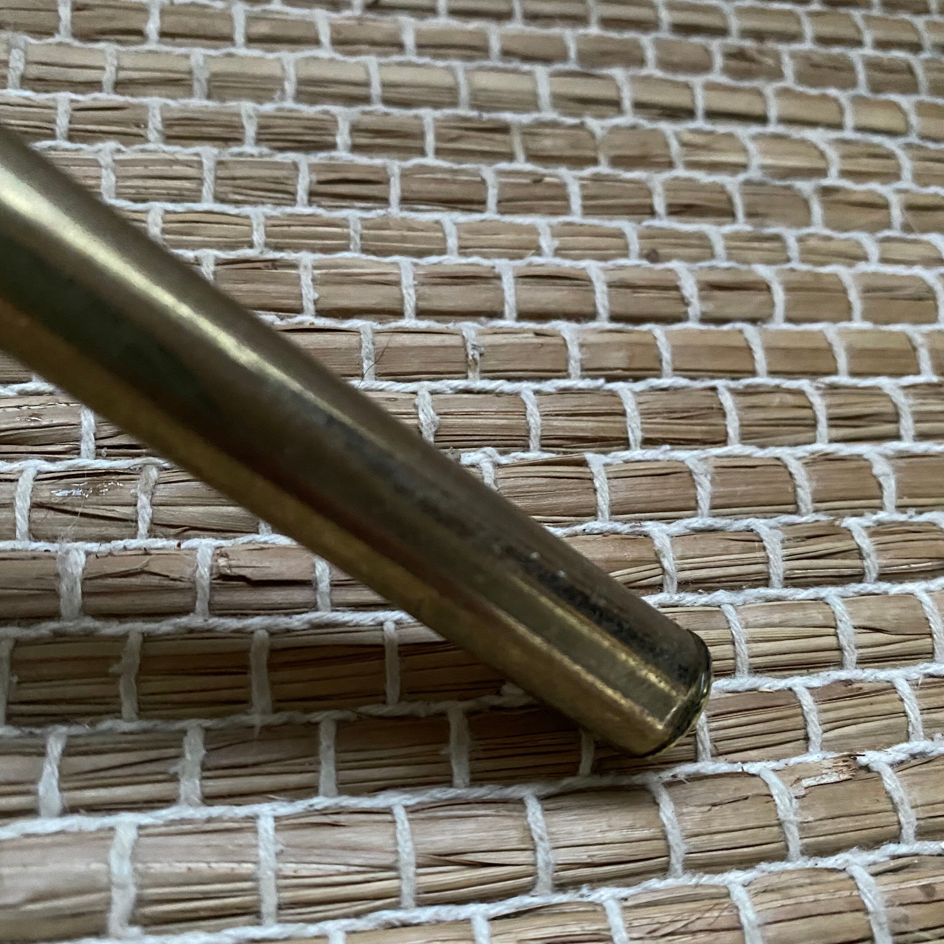 Vintage gilded metal side table