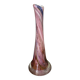 Vase tube en verre soufflé multi couleurs