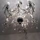 Old bohemian crystal chandelier for Deknudt