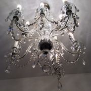 Old bohemian crystal chandelier for Deknudt