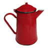 Red enamelled sheet metal coffee maker