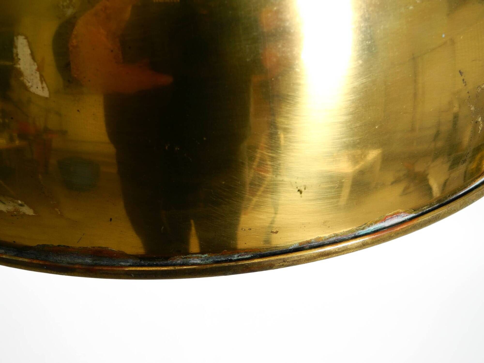 Original Florian Schulz brass pendant lamp | Model "Posa" | 1970s