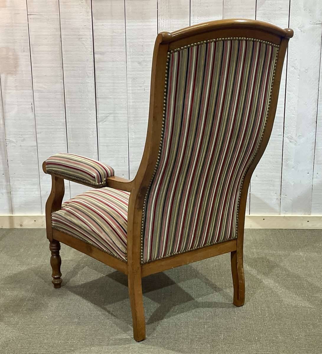 Voltaire III armchair, late 19th century, in cherry wood