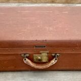 Old brown suitcase