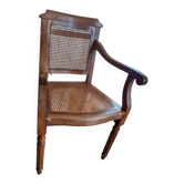 Old hairdresser or barber chair