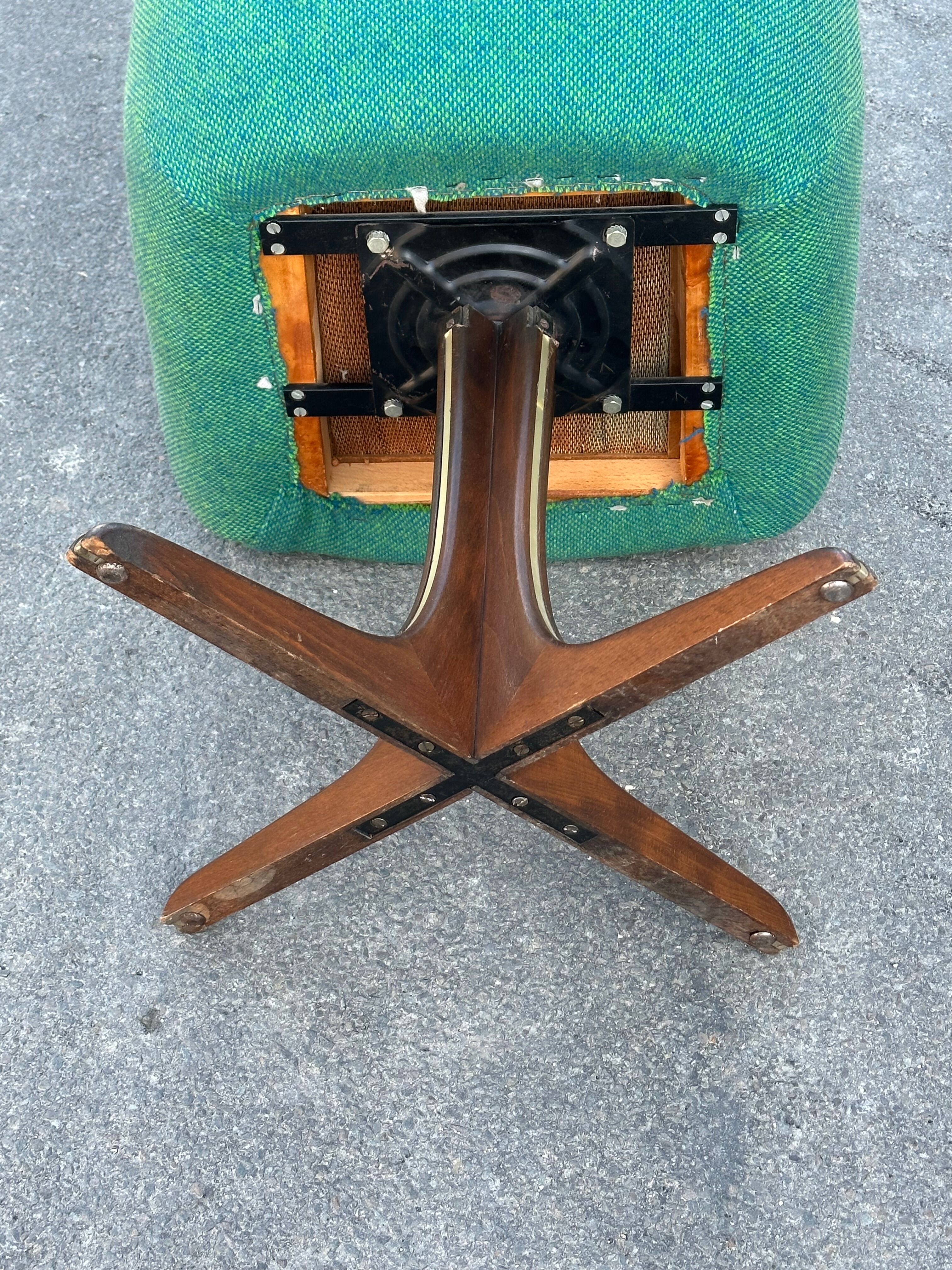 60s vintage design swivel office chair