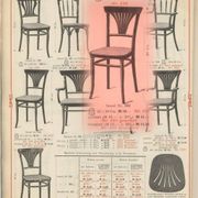 Pair of Thonet chairs with palmette Art Deco. Model 221.