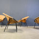 Vintage balloon chairs by Lusch & Co, 1960s - set of 4