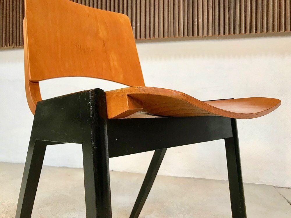 Model P7 Stackable Dining Chairs by Roland Rainer for Pollak, Set of 6
