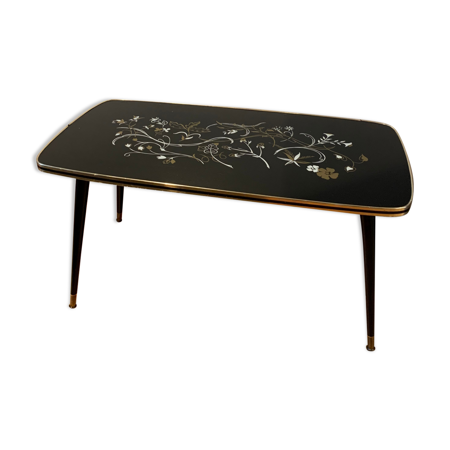 Glass coffee table 50's