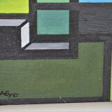 Peinture sur toile construcivisme art contemporaine abstrait