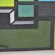 Painting on canvas construction contemporary abstract art