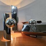 Vintage chrome wall lights - 70'S design