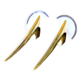 Metalarte - TallerUno by Joan Auger, Large pair of metal and glass wall lights Spain