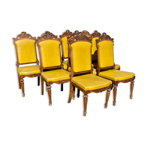 Suite de 9 chaises en