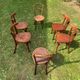 Set of 6 Thonet and Fishel bistro chairs, early 20th century