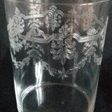 Lot de 6 verres gravés