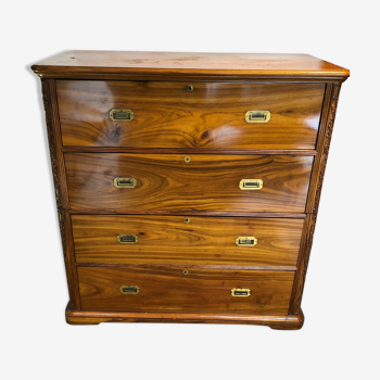 Commode secrétaire en camphrier