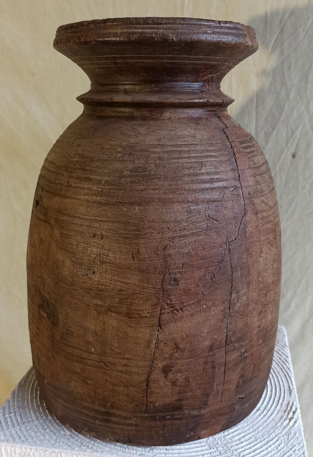 Wooden jar