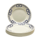 Set of 6 plates earthenware "P.B. Rochechouart -Limoges- Model Anna"