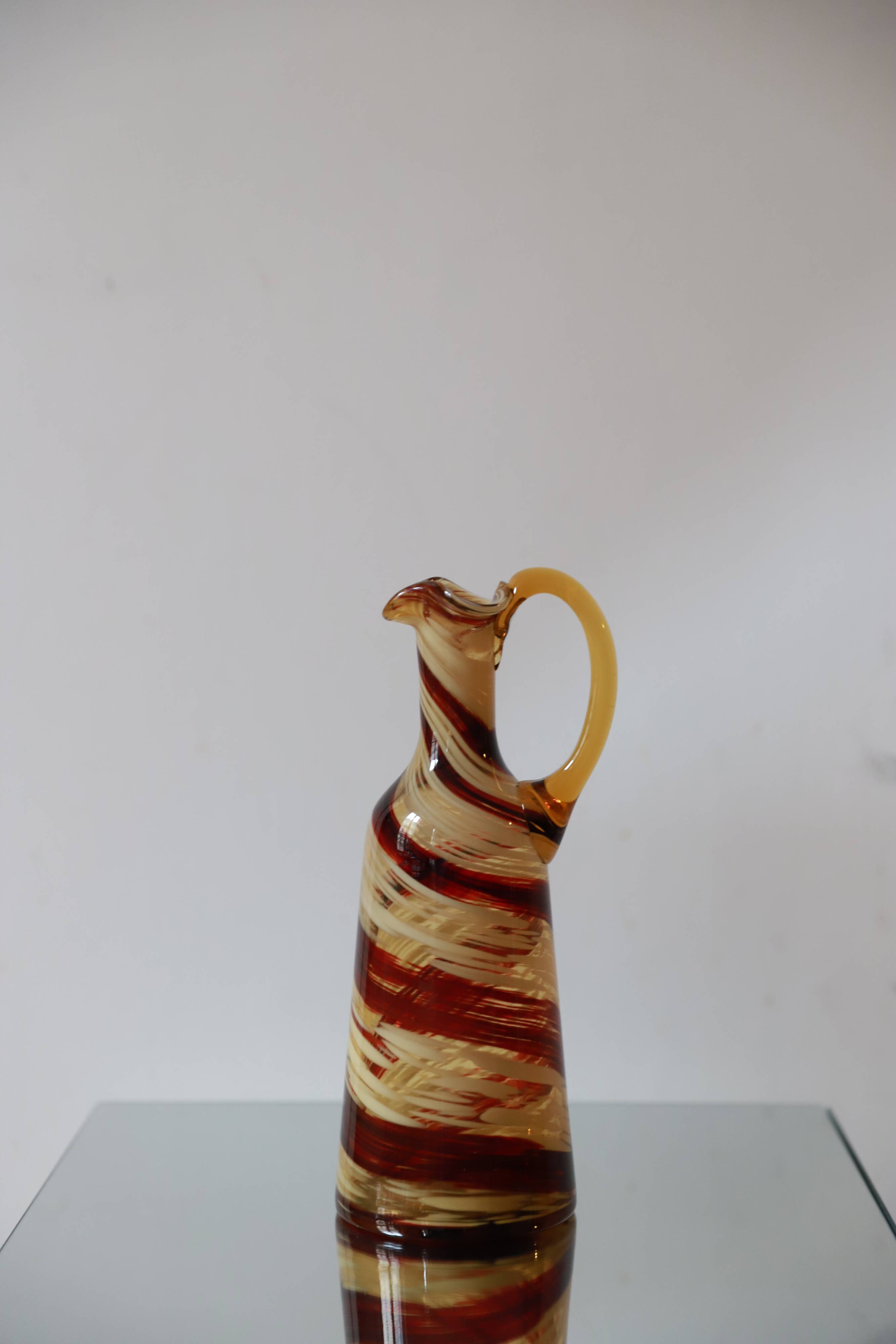 Two-tone Murano carafe