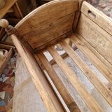Antique renovated oak cradle