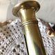 Golden copper candle holder with Belle Epoque pusher