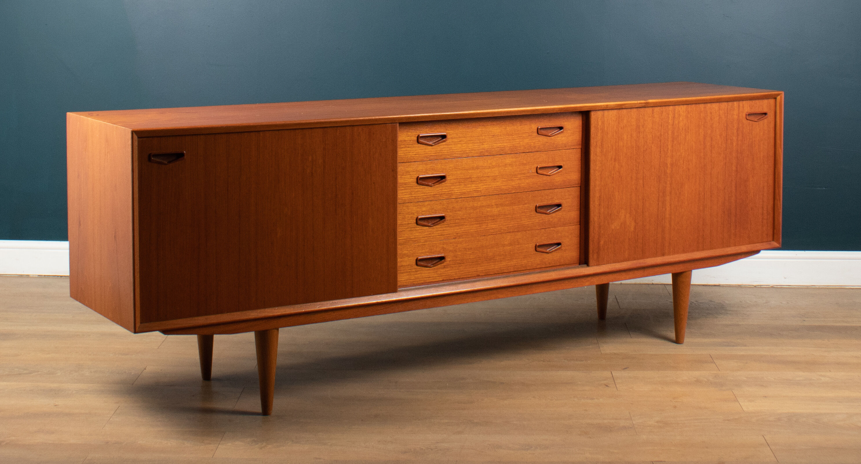 Mid-Century Danish Teak Sideboard by Clausen & Son, Denmark, 1960s
