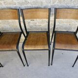 Set of 4 Mullca 510 school chairs