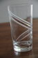 6 large engraved crystal glasses signed