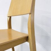 Danish beech dining chairs, 1980s, set of 6