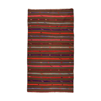Tapis kilim anatolien fait à la main 282 cm x 157 cm
