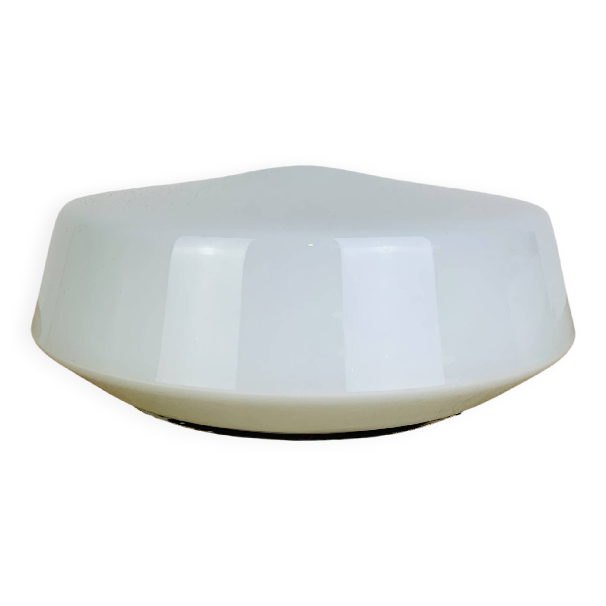 Round opaline wall lamp by RZB Leuchten, vintage
