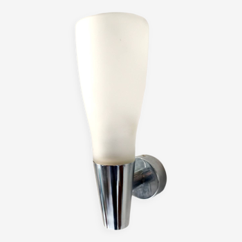 Postmodern Etched Glass Sconce No. 1537 by Pietro Chiesa for Fontana Arte, Italy