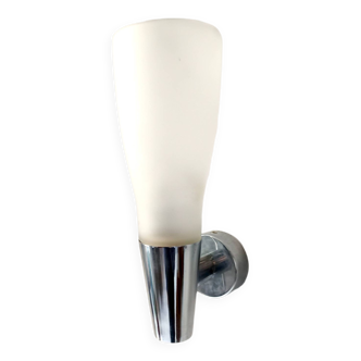 Postmodern Etched Glass Sconce No. 1537 by Pietro Chiesa for Fontana Arte, Italy